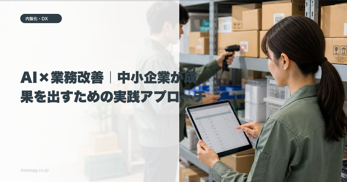 AI×業務改善|中小企業が成果を出すための実践アプローチ